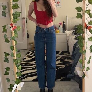 Levi's Ribcage blue jeans 23”